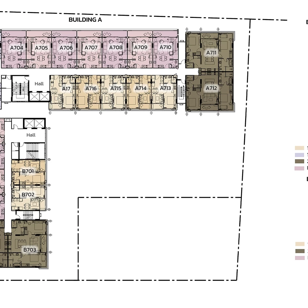План ЖК ЖК The Ozone Condominium на Банг Тао Пхукет