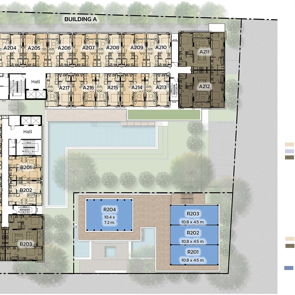 План ЖК ЖК The Ozone Condominium на Банг Тао Пхукет
