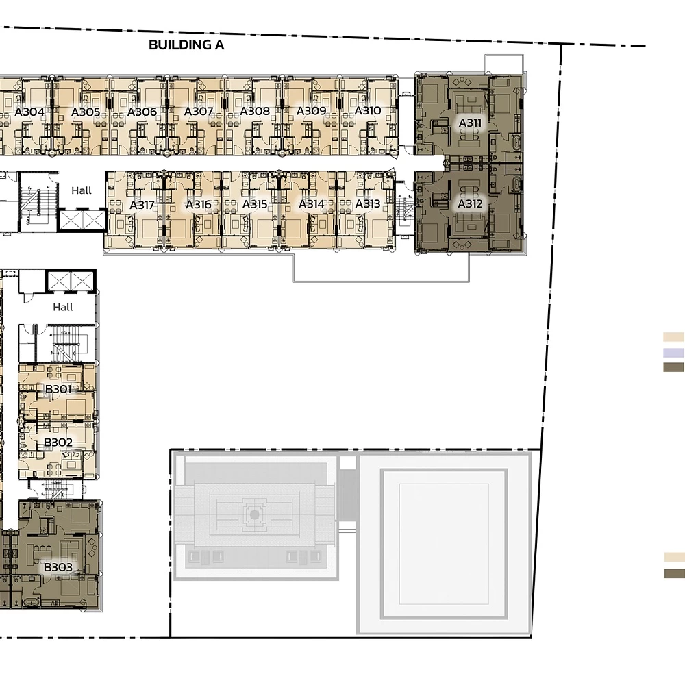 План ЖК ЖК The Ozone Condominium на Банг Тао Пхукет