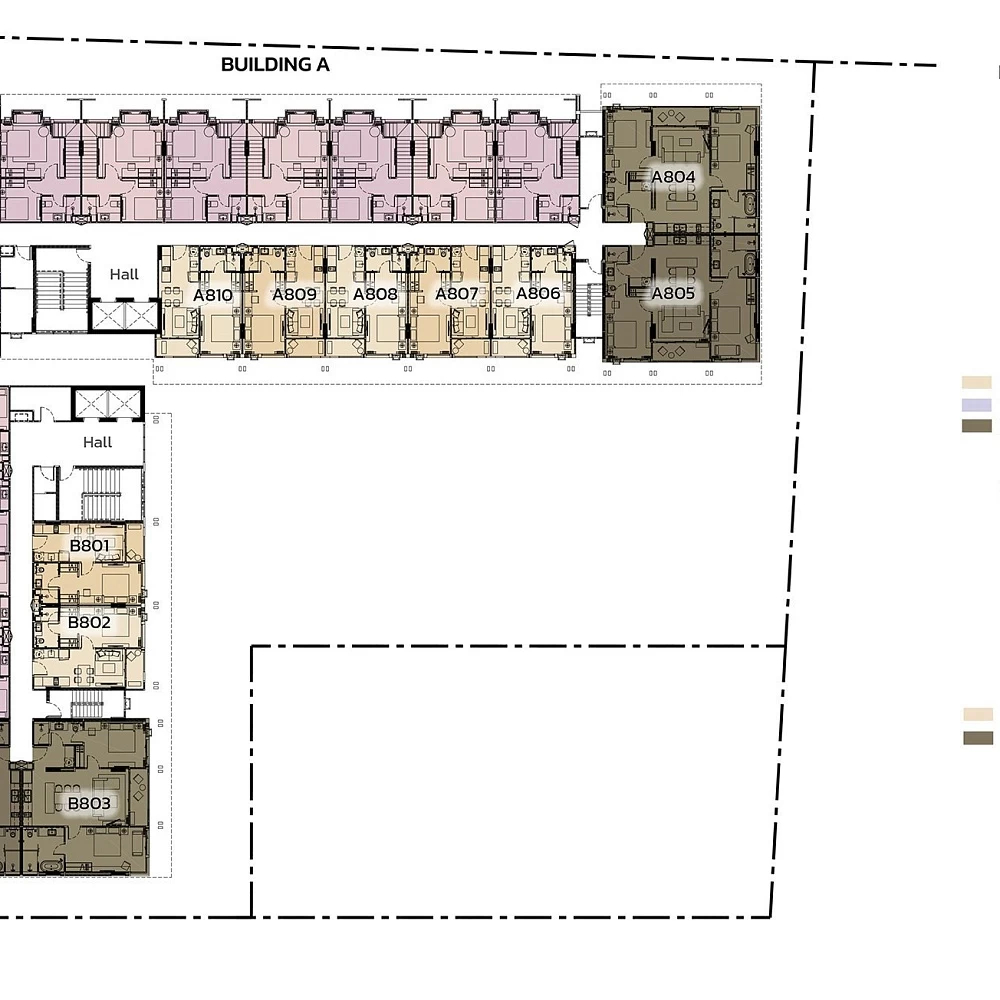 План ЖК ЖК The Ozone Condominium на Банг Тао Пхукет