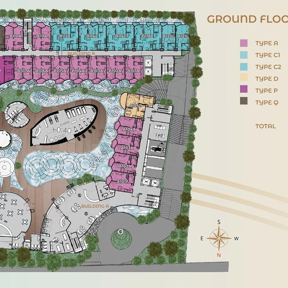 План ЖК Aura Condominium