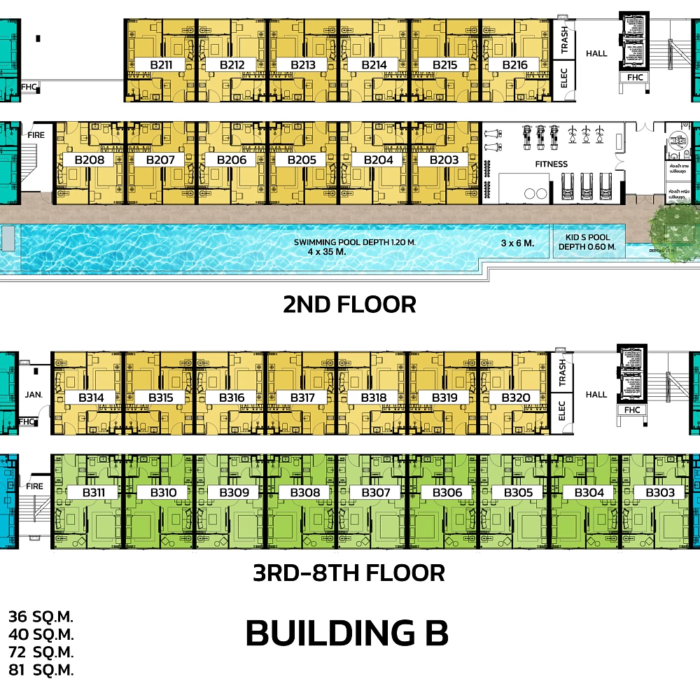 План ЖК ЖК The Ozone Oasis Condominium на Банг Тао Пхукет