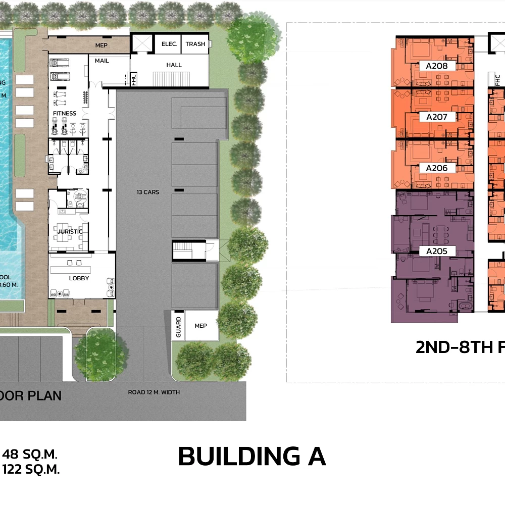 План ЖК ЖК The Ozone Oasis Condominium на Банг Тао Пхукет